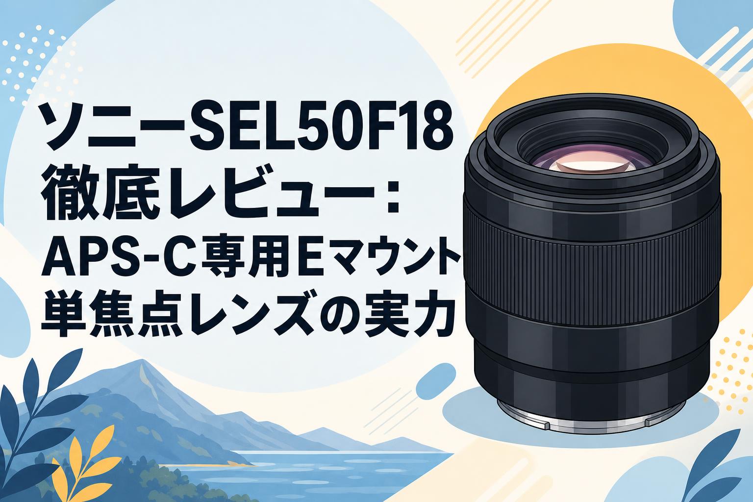 ソニーSEL50F18徹底レビュー：APS-C専用Eマウント単焦点レンズの実力