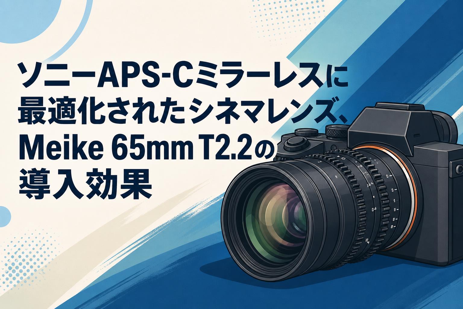 ソニーAPS-Cミラーレスに最適化されたシネマレンズ、Meike 65mm T2.2の