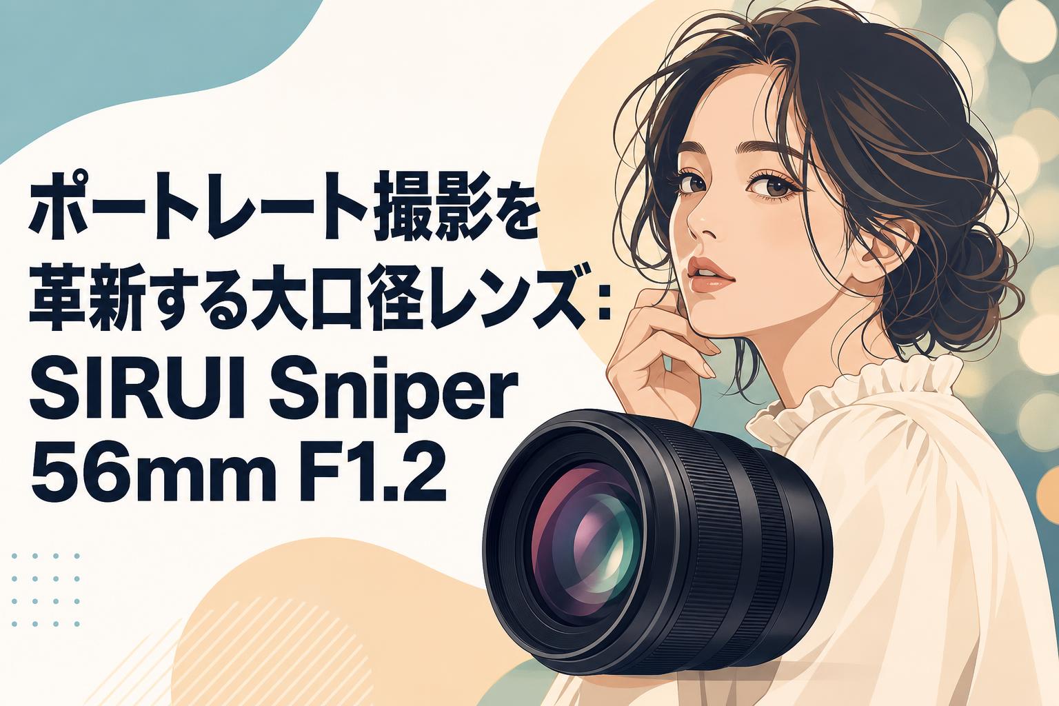 ポートレート撮影を革新する大口径レンズ：SIRUI Sniper 56mm F1.2