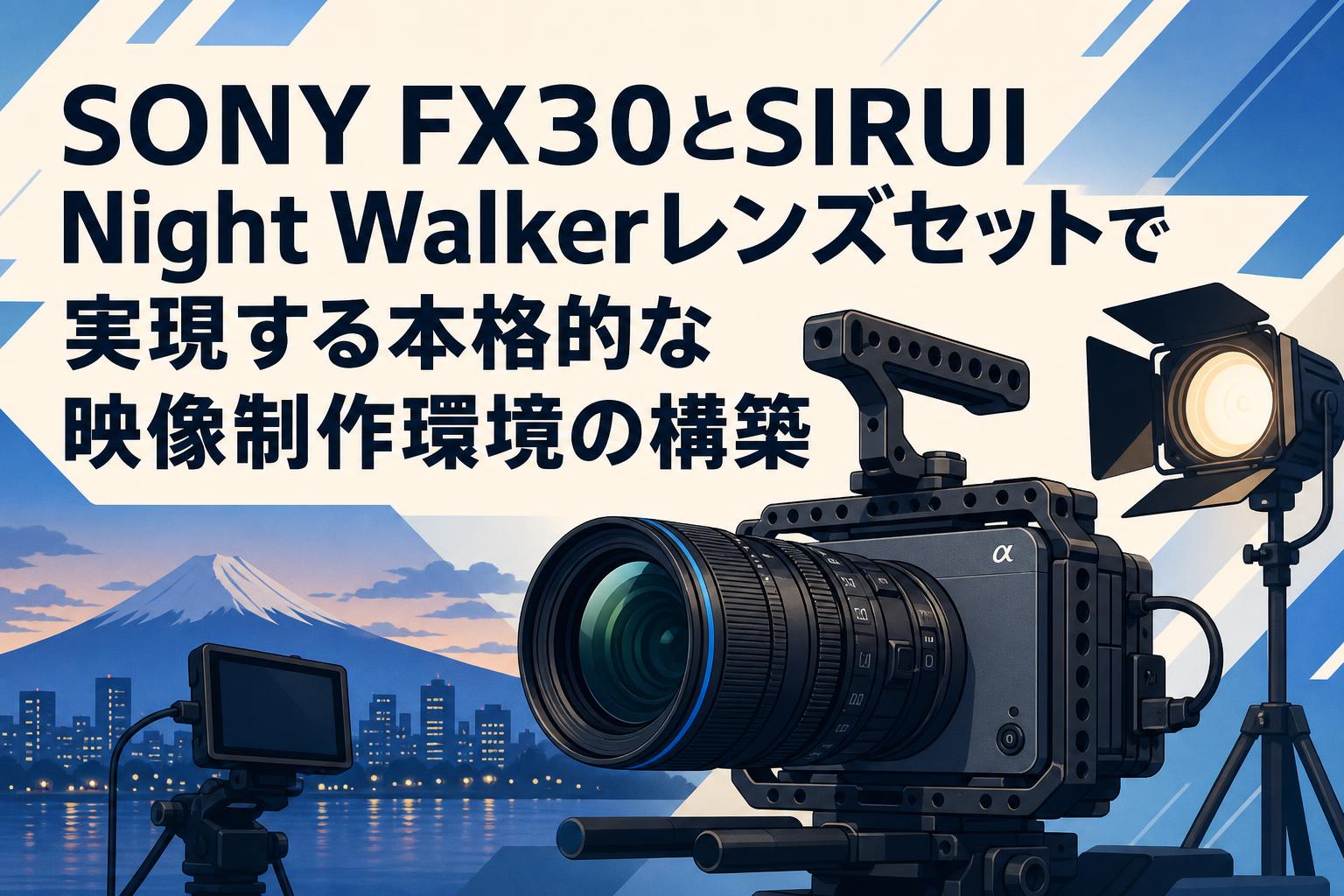 SONY FX30とSIRUI Night Walkerレンズセットで実現する本格的な映像