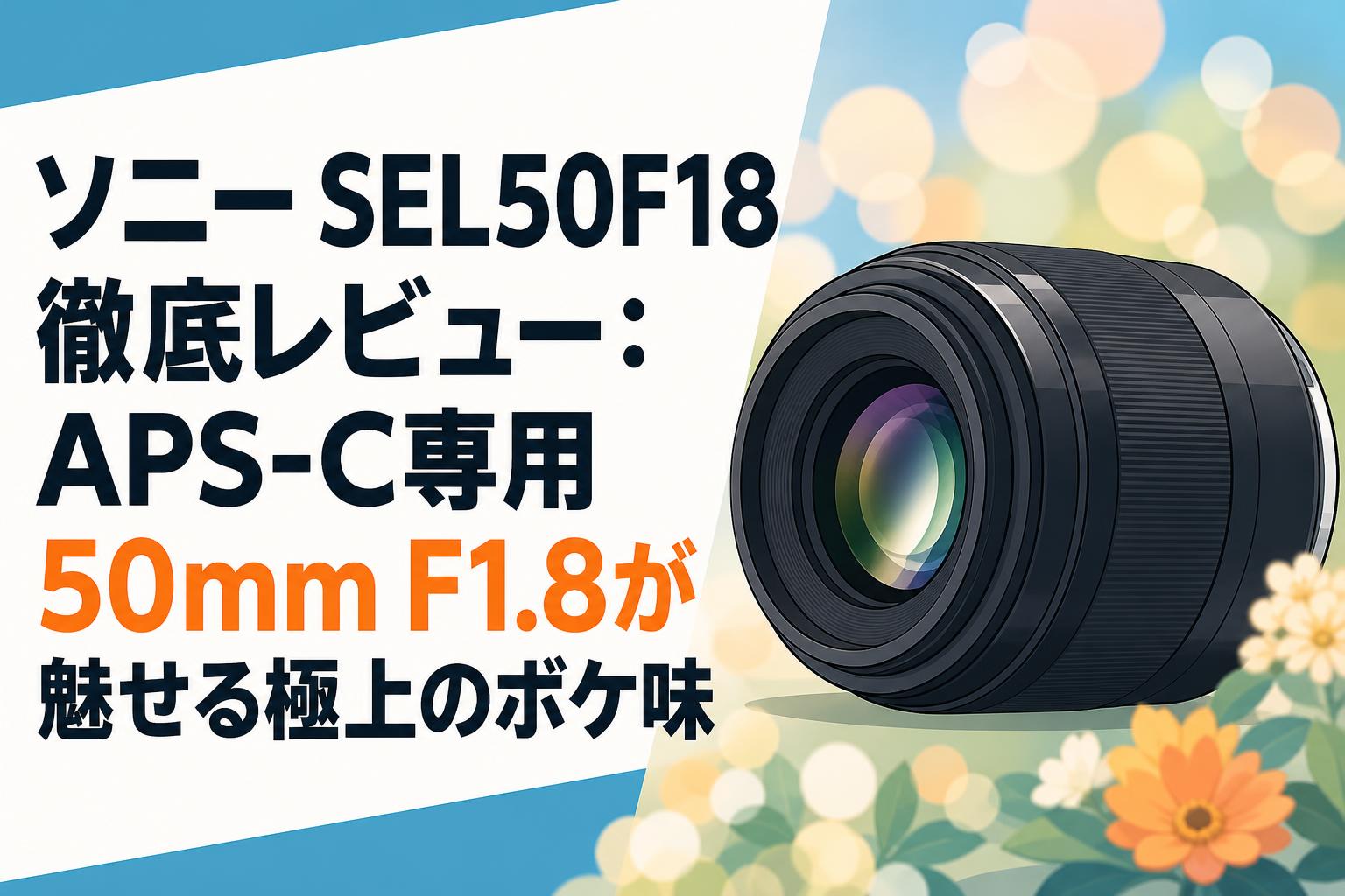 Sony eマウント 50mm f1.8 APSC機用 ソニー SEL50F18 徹底レビュー：APS-C専用50mm F1.8が魅せる極上のボケ
