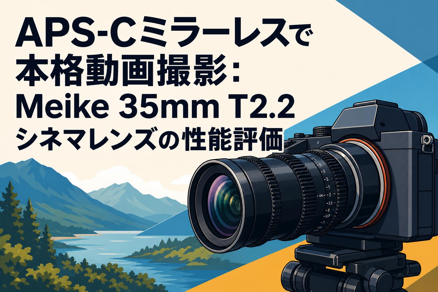 APS-Cミラーレスで本格動画撮影：Meike 35mm T2.2シネマレンズの性能
