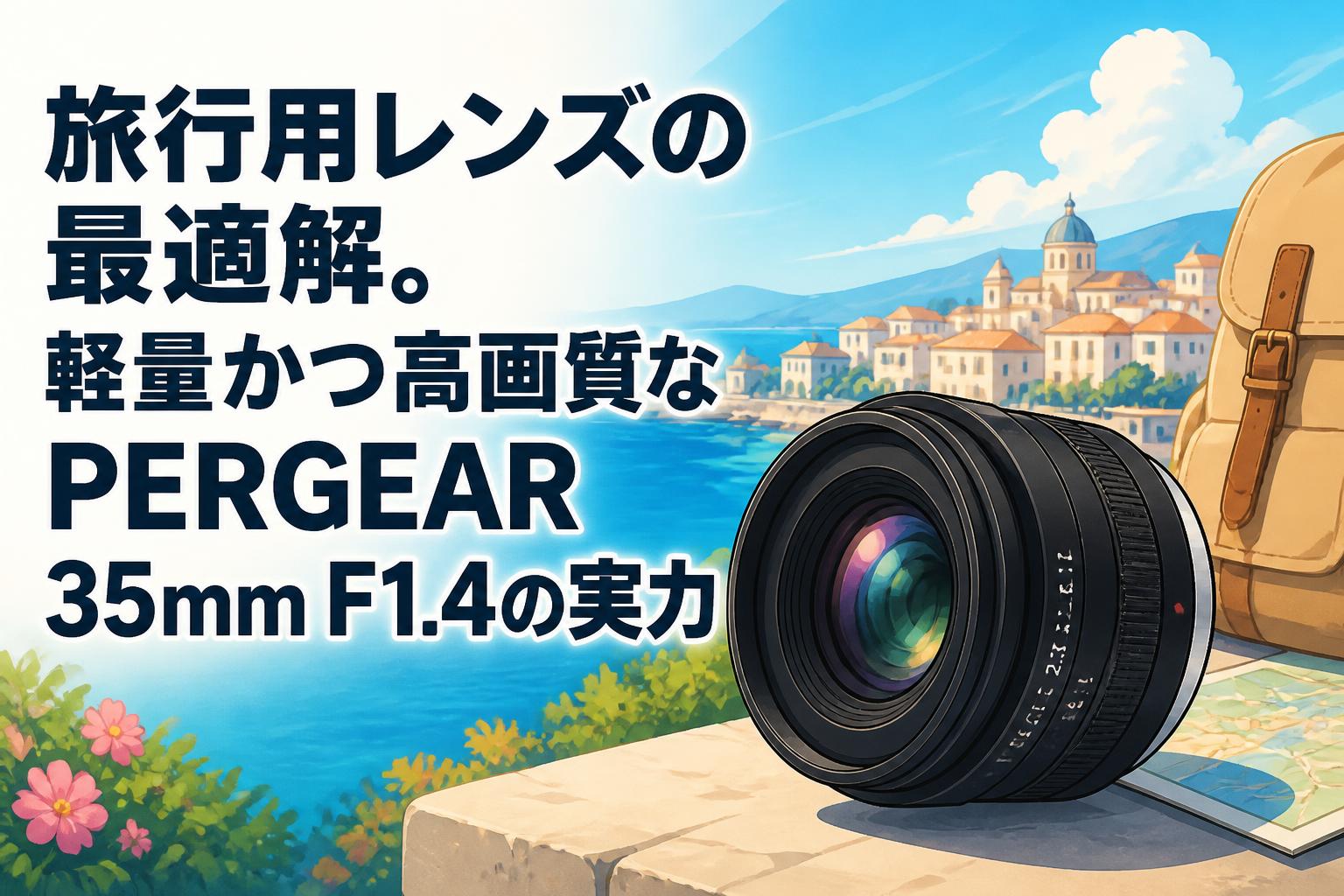 旅行用レンズの最適解。軽量かつ高画質なPERGEAR 35mm F1.4の実力
