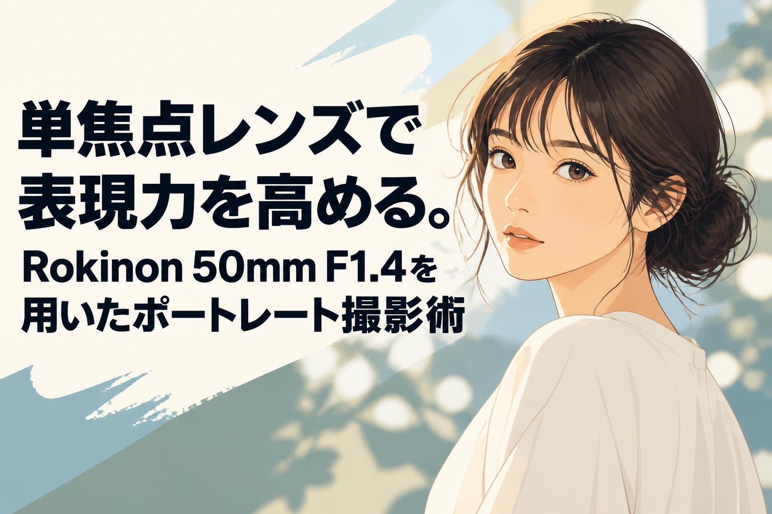 単焦点レンズで表現力を高める。Rokinon 50mm F1.4を用いたポート
