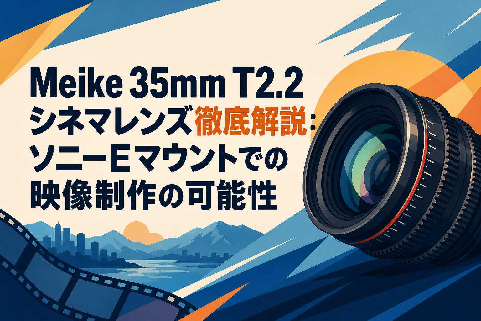 Meike 35mm T2.2 シネマレンズ徹底解説：ソニーEマウントでの映像制作