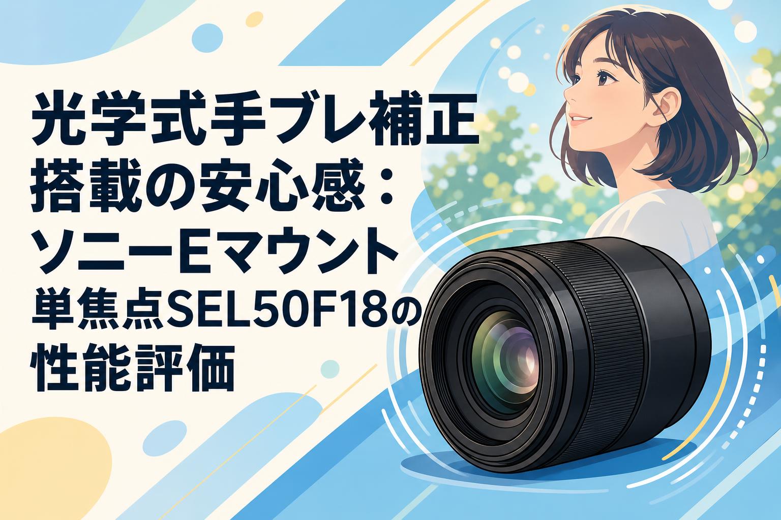 光学式手ブレ補正搭載の安心感：ソニーEマウント単焦点SEL50F18の性能