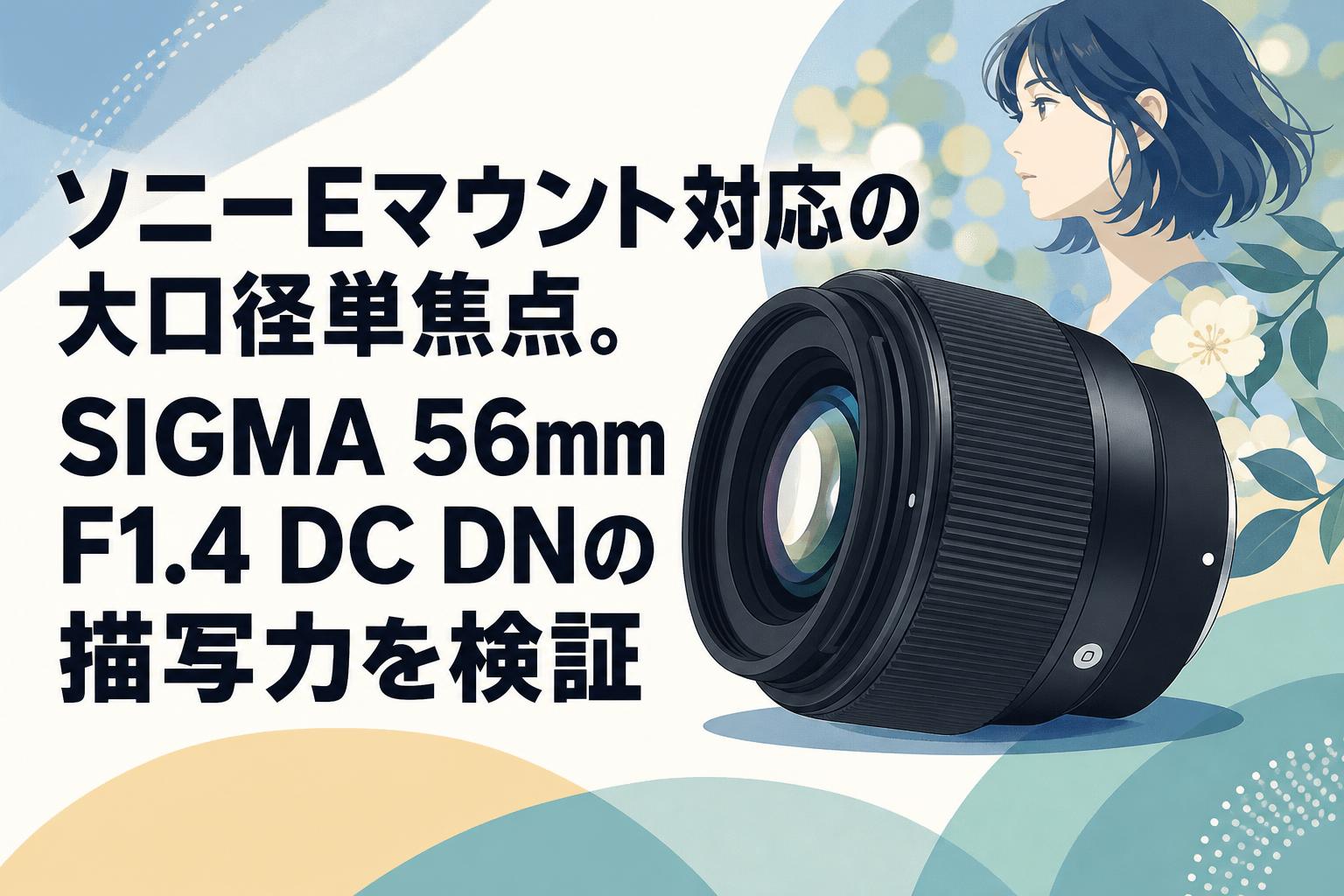 ソニーEマウント対応の大口径単焦点。SIGMA 56mm F1.4 DC DNの描写力を