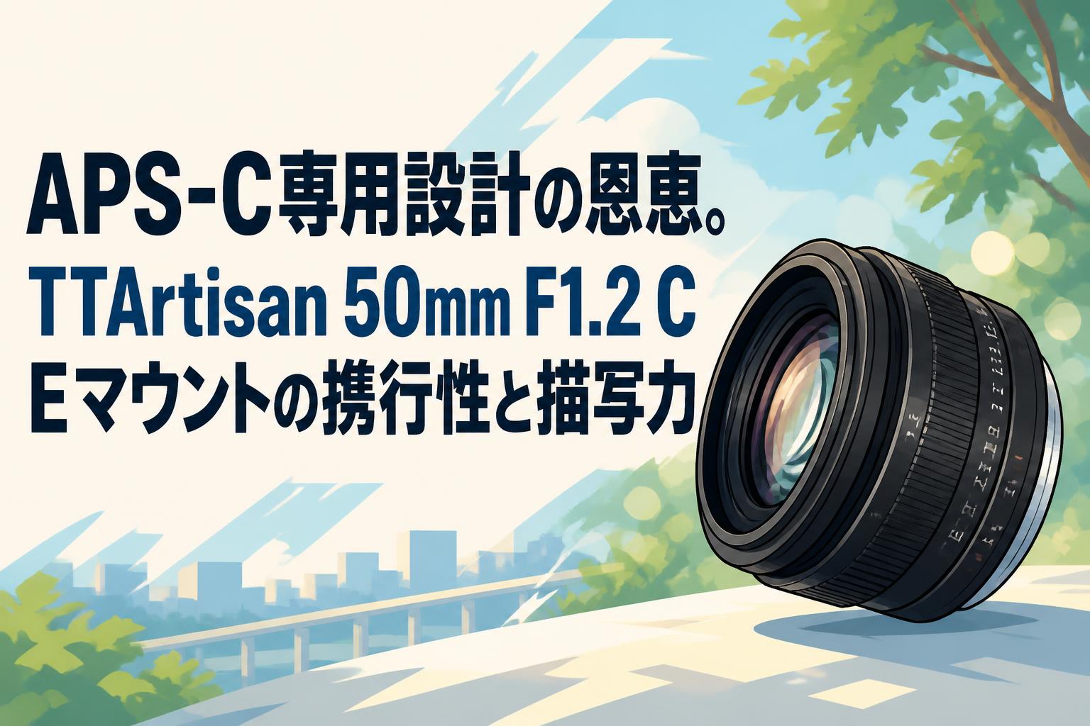 APS-C専用設計の恩恵。TTArtisan 50mm F1.2 C Eマウントの携行性と描写
