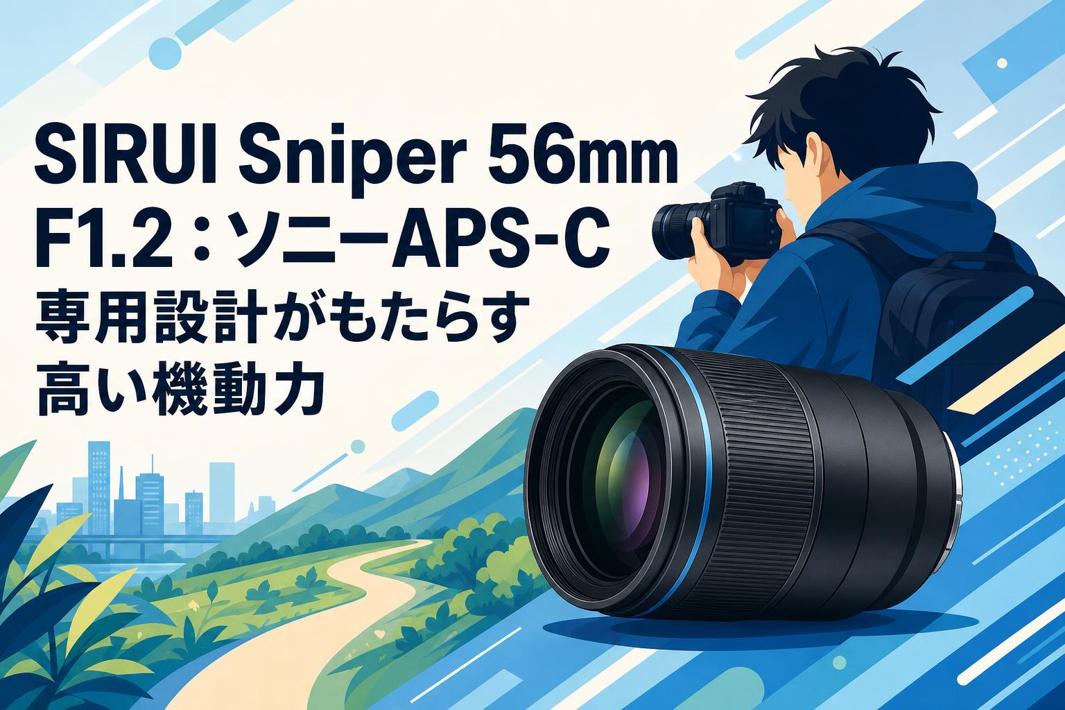 SIRUI Sniper 56mm F1.2：ソニーAPS-C専用設計がもたらす高い機動力