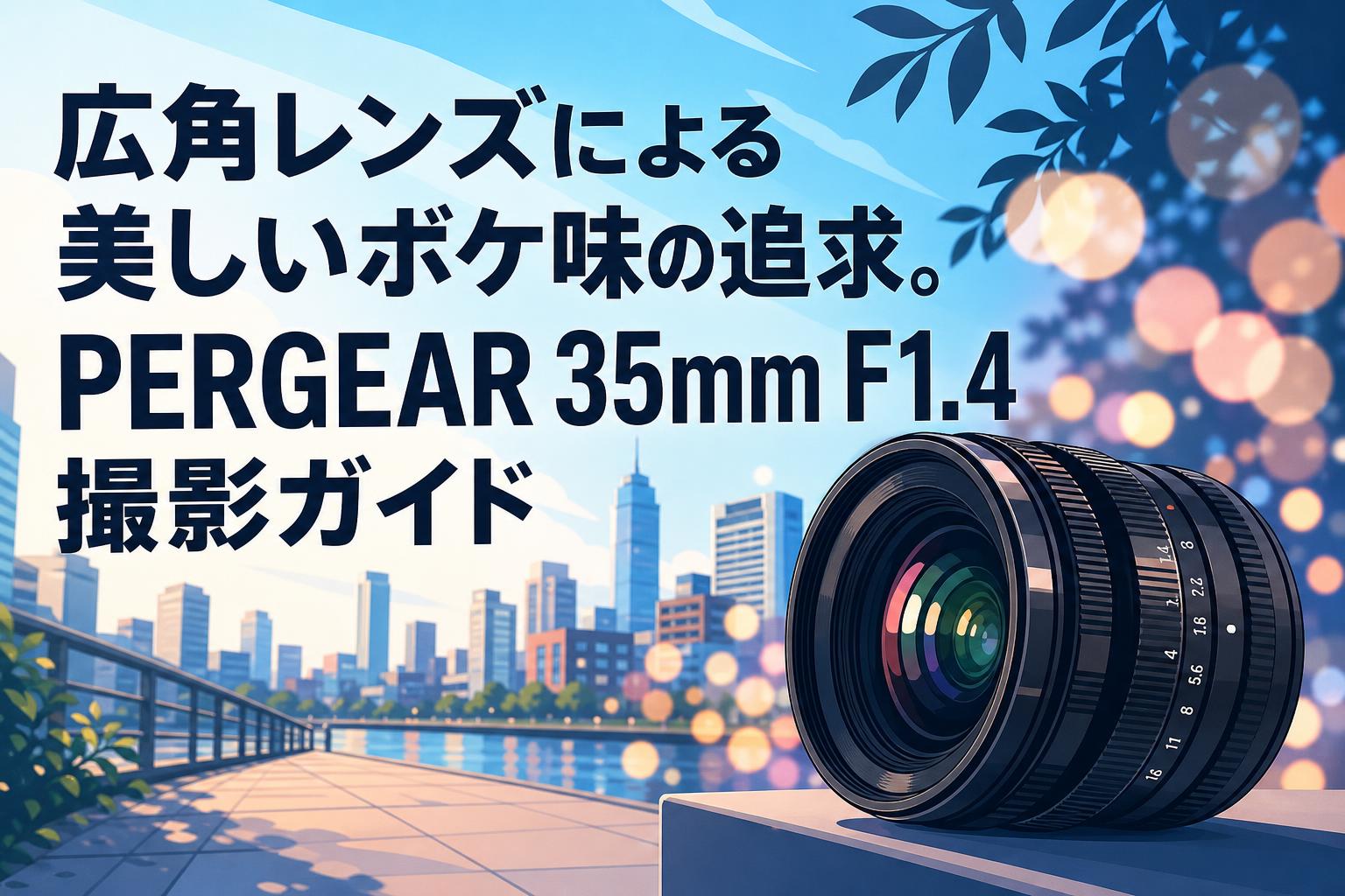 広角レンズによる美しいボケ味の追求。PERGEAR 35mm F1.4 撮影ガイド