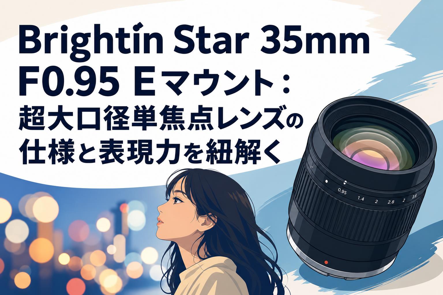 Brightin Star 35mm F0.95 Eマウント：超大口径単焦点レンズの仕様と