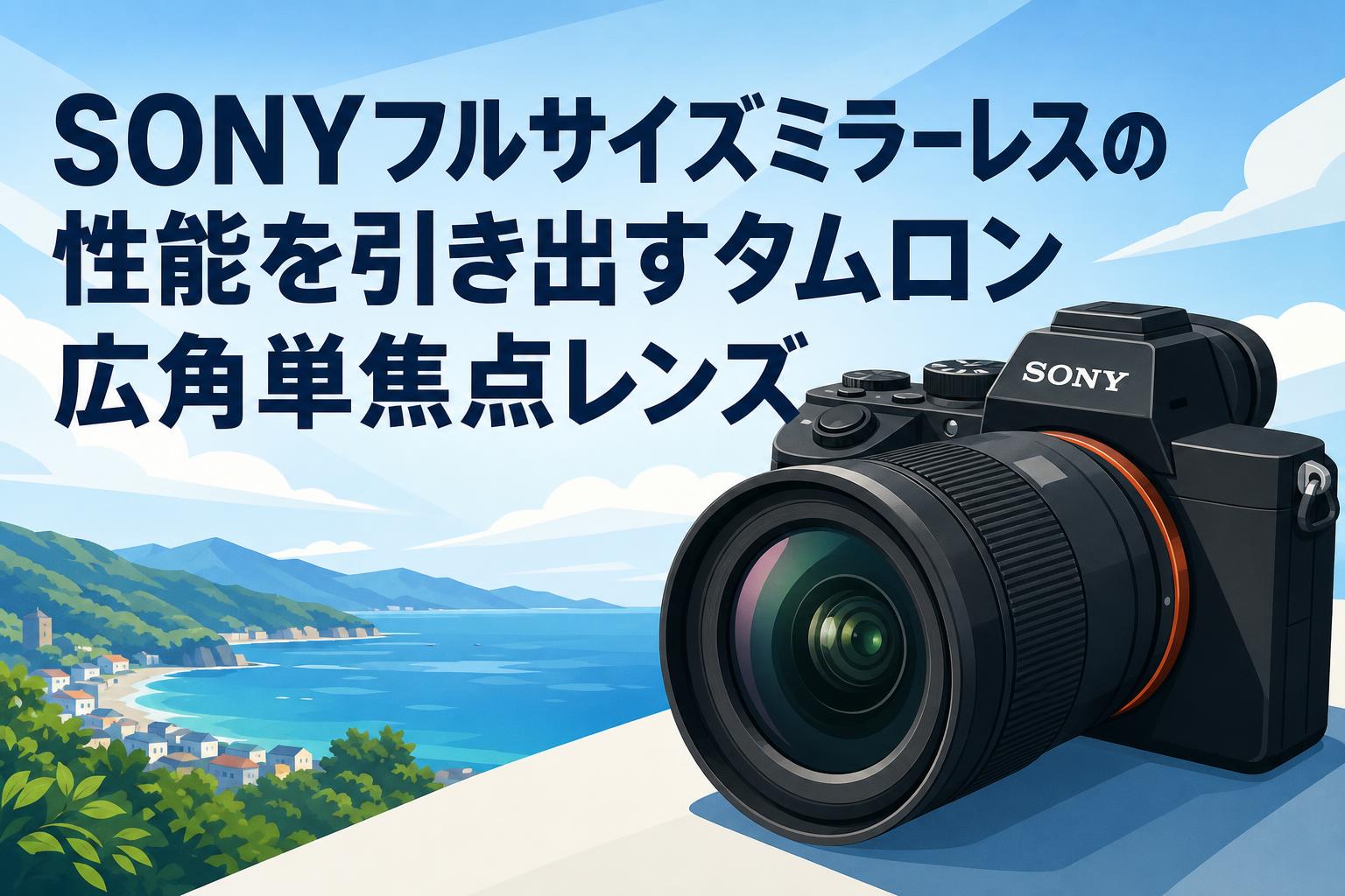 TAMRON レンズ 24mm 単焦点 sony αシリーズ対応 SONYフルサイズミラーレスの性能を引き出すタムロン広角単焦点レンズ
