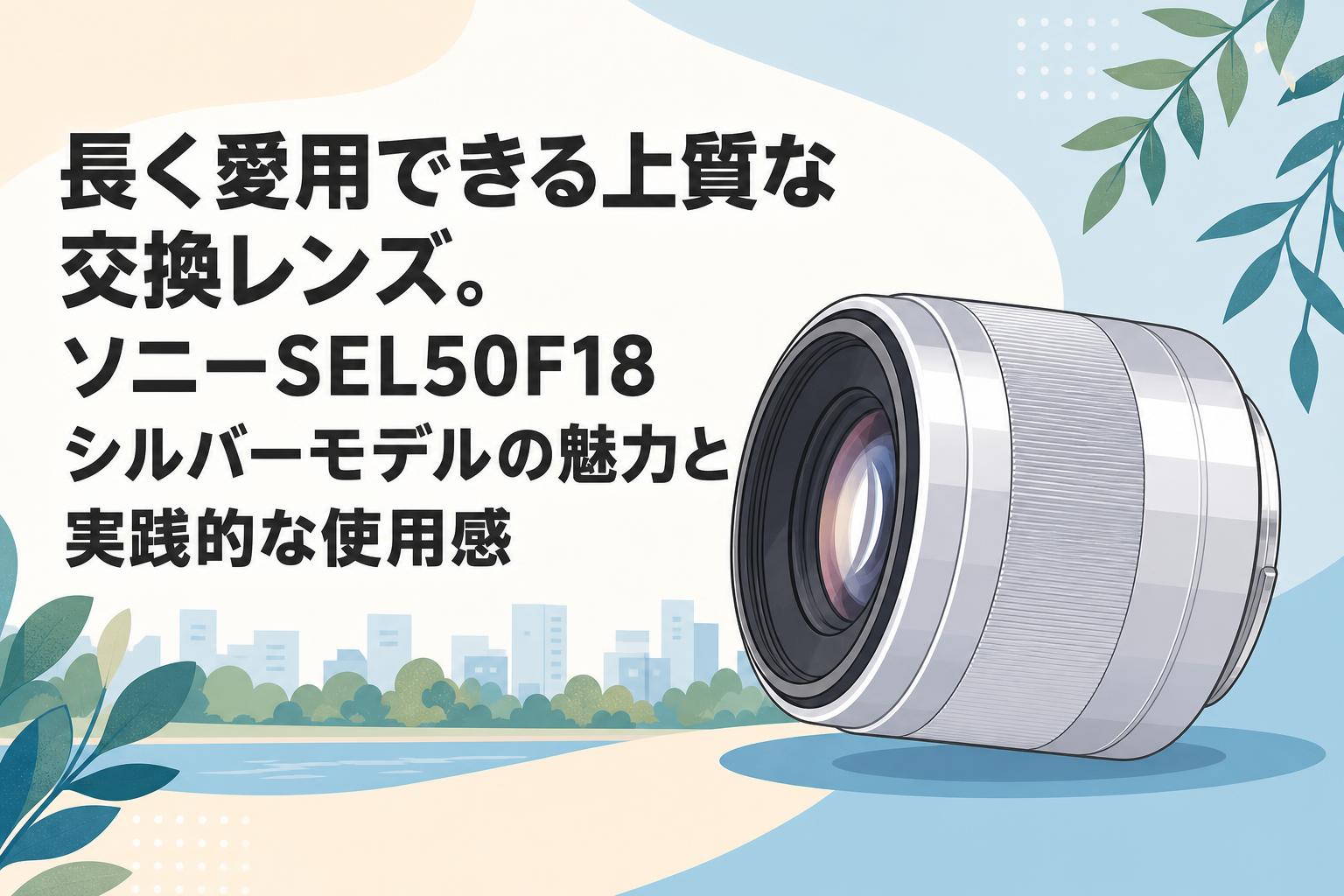 長く愛用できる上質な交換レンズ。ソニーSEL50F18シルバーモデルの魅力