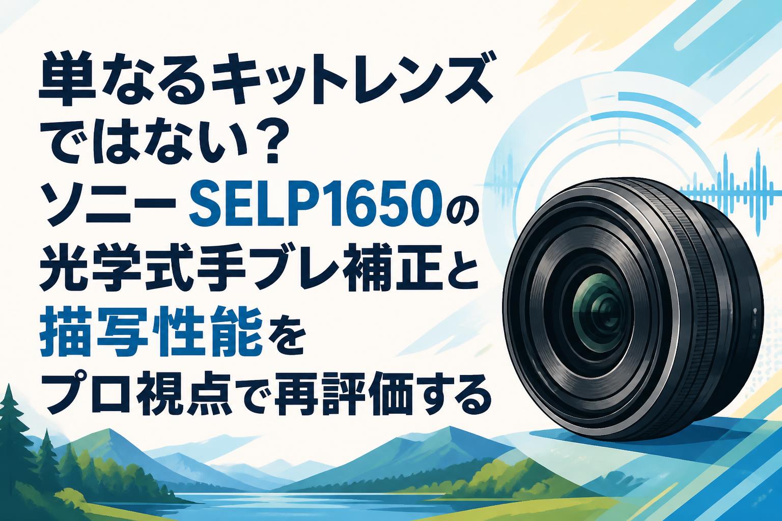 単なるキットレンズではない？ソニー SELP1650の光学式手ブレ補正と