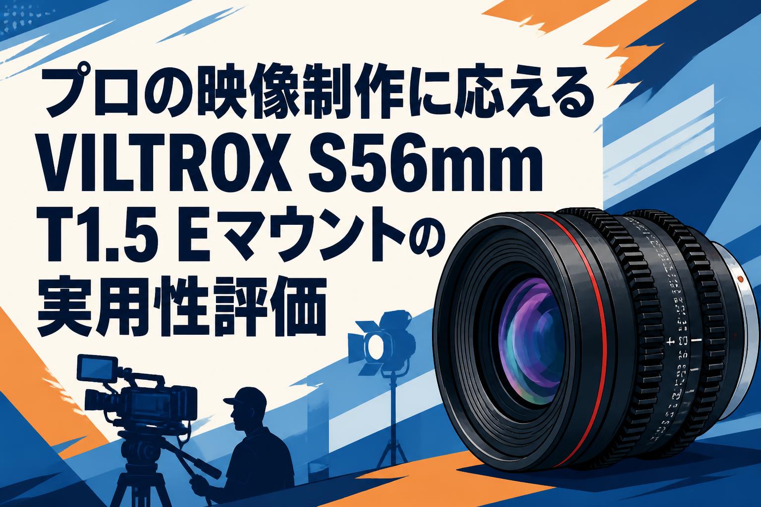 【最終セール】Viltrox 56mm T1.5 Eマウントレンズ プロの映像制作に応えるVILTROX S56mm T1.5 Eマウントの実用性評価