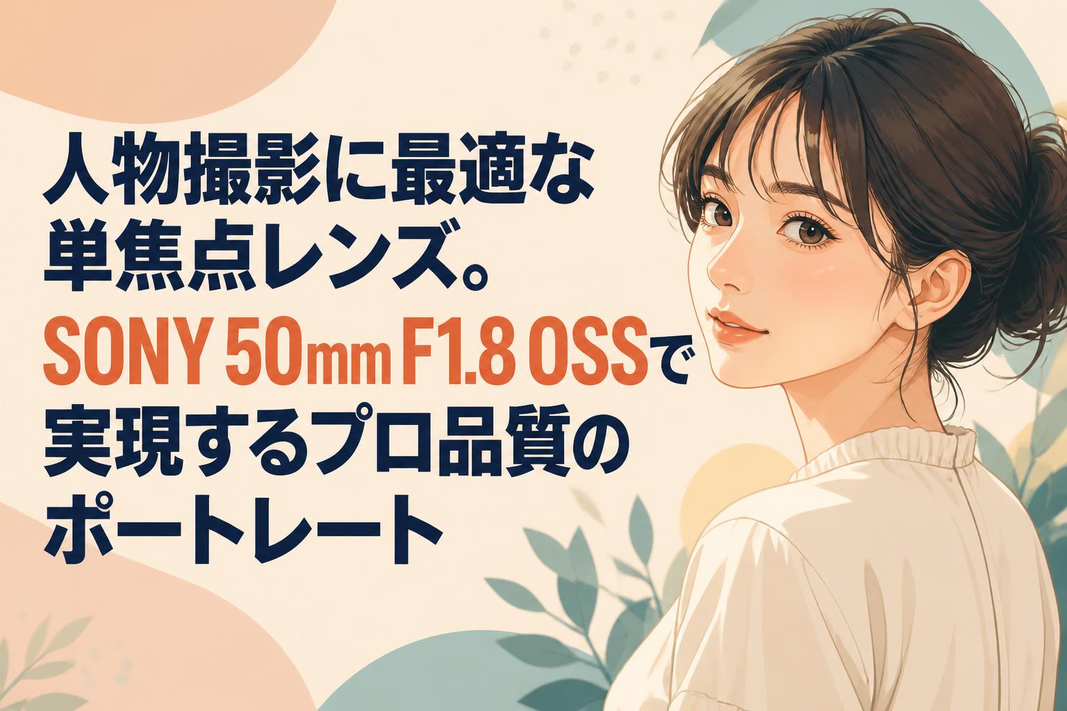 ★ポートレートに最適な中望遠★ ソニー SONY E 50mm F1.8 OSS 人物撮影に最適な単焦点レンズ。SONY 50mm F1.8 OSSで実現するプロ品質