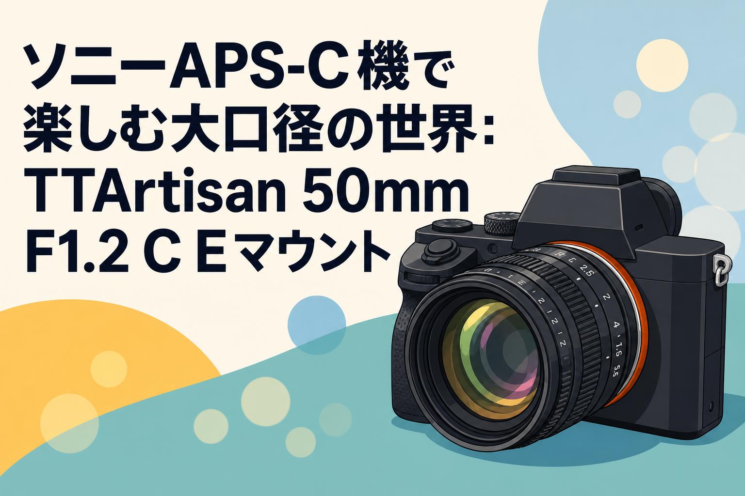 ソニーAPS-C機で楽しむ大口径の世界：TTArtisan 50mm F1.2 C Eマウント
