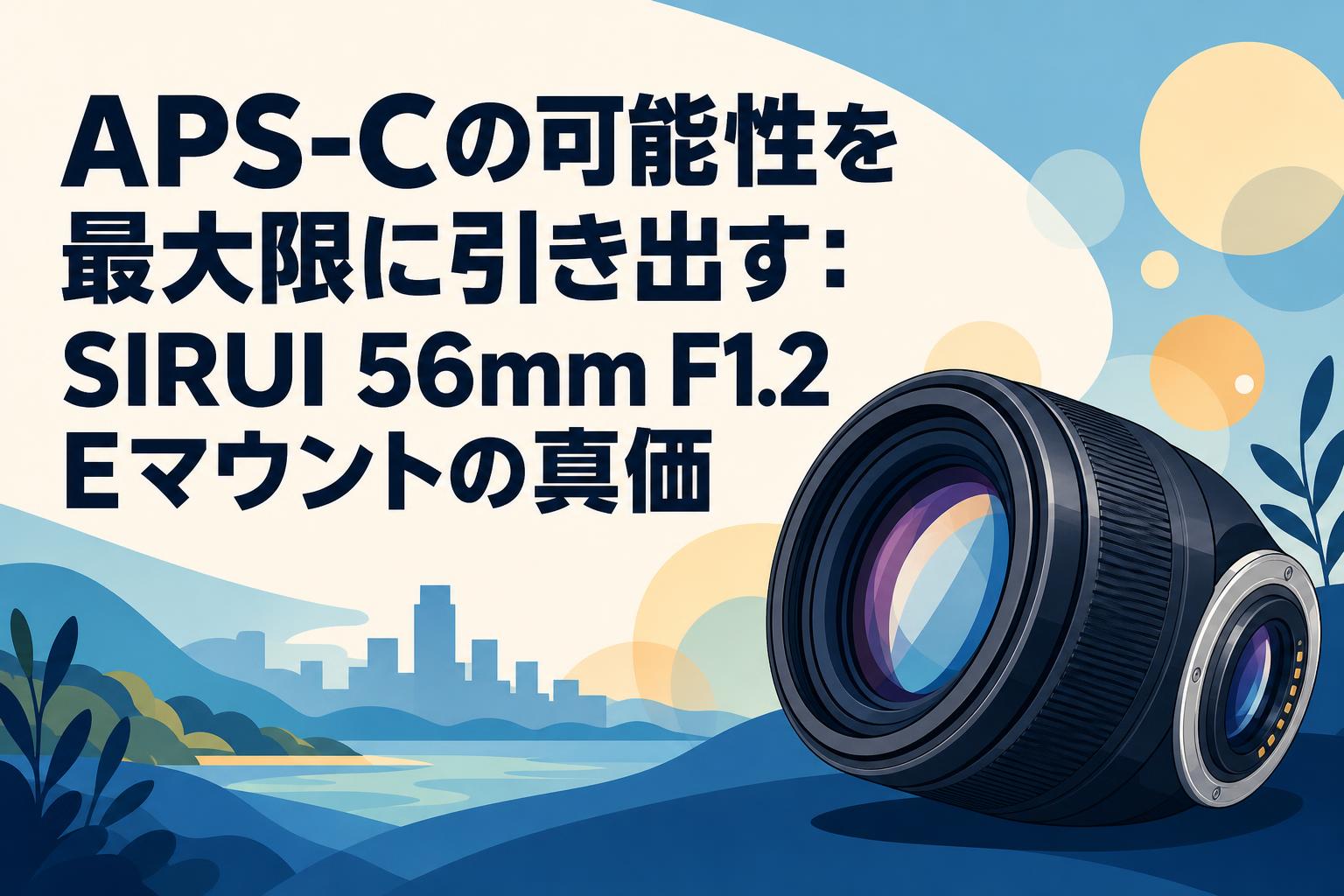 APS-Cの可能性を最大限に引き出す：SIRUI 56mm F1.2 Eマウントの真価
