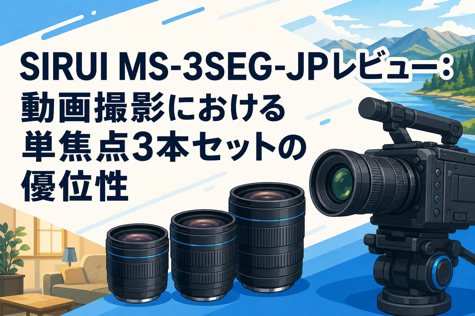 SIRUI MS-3SEG-JPレビュー：動画撮影における単焦点3本セットの優位性