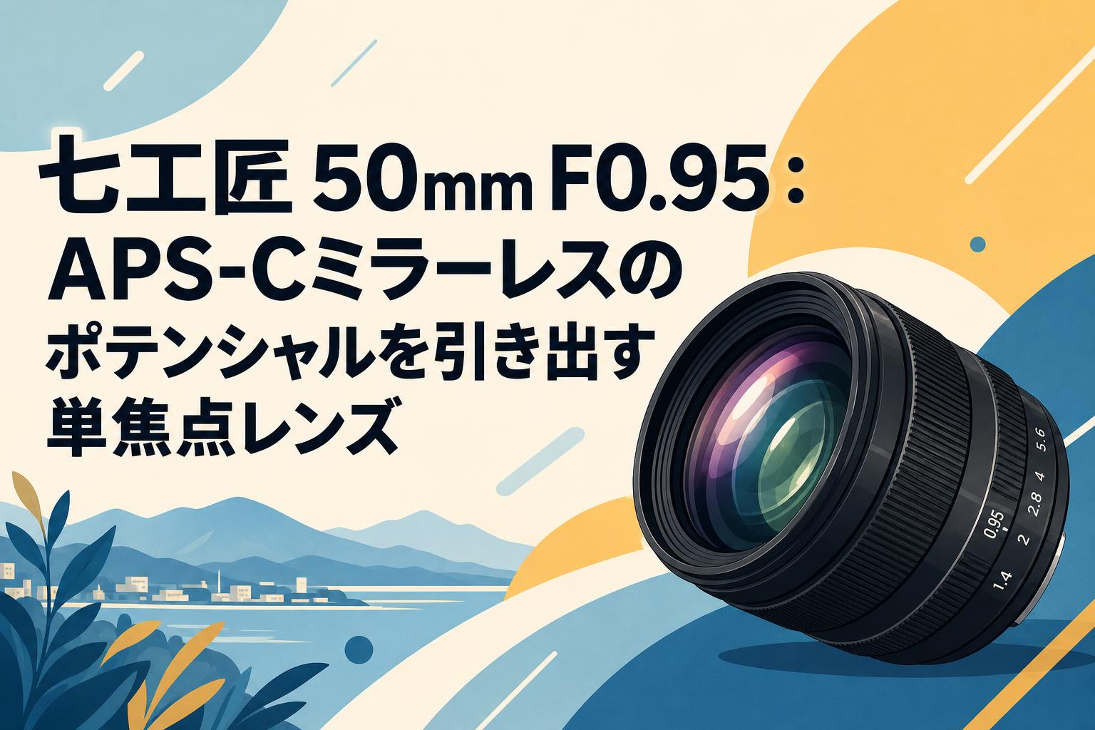 七工匠 50mm F0.95：APS-Cミラーレスのポテンシャルを引き出す単焦点