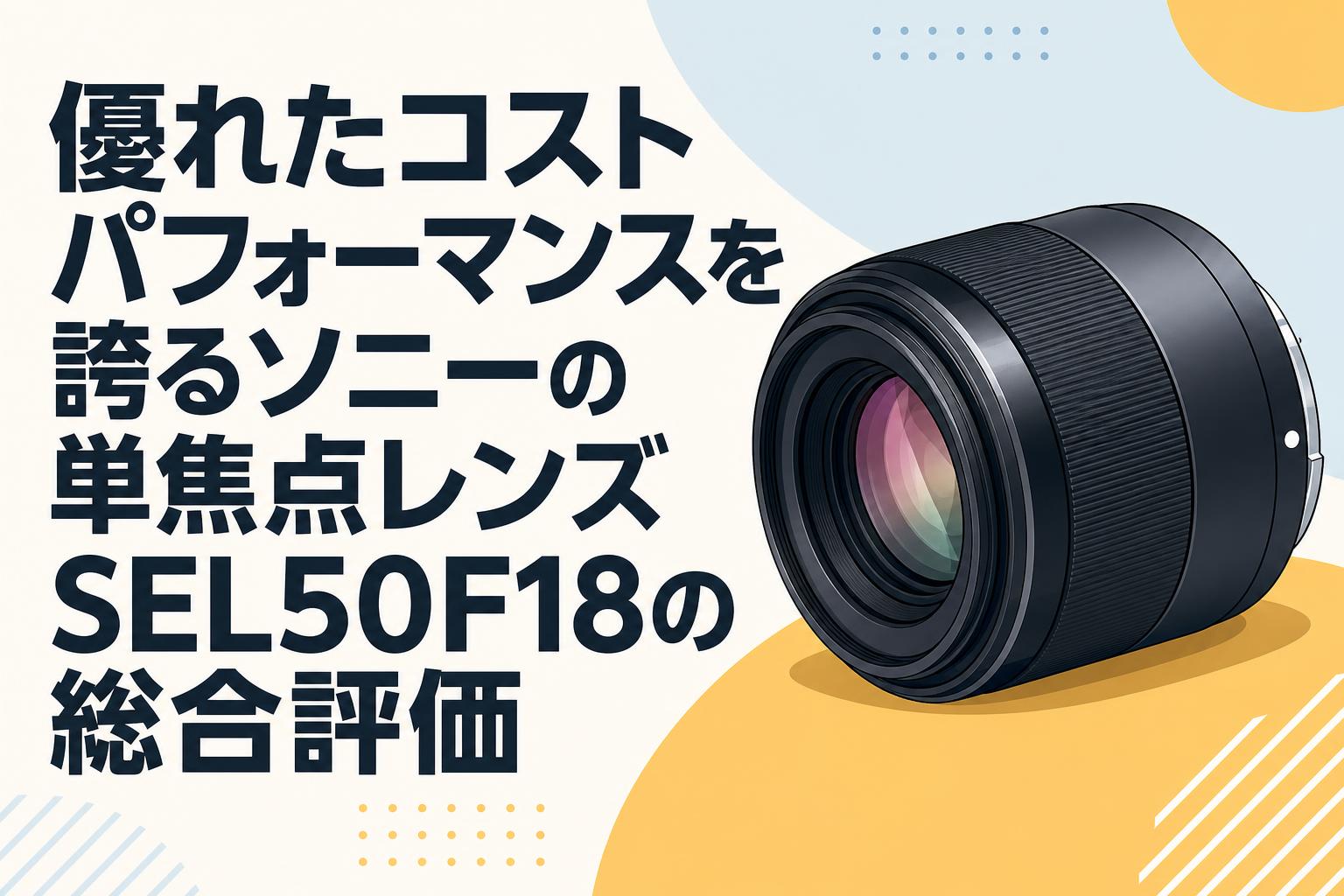 優れたコストパフォーマンスを誇るソニーの単焦点レンズSEL50F18の総合