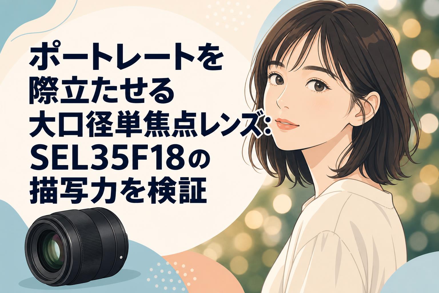 SONY SEL35F18 Eマウント専用の大口径単焦点レンズです。 ポートレートを際立たせる大口径単焦点レンズ：SEL35F18の描写力を検証