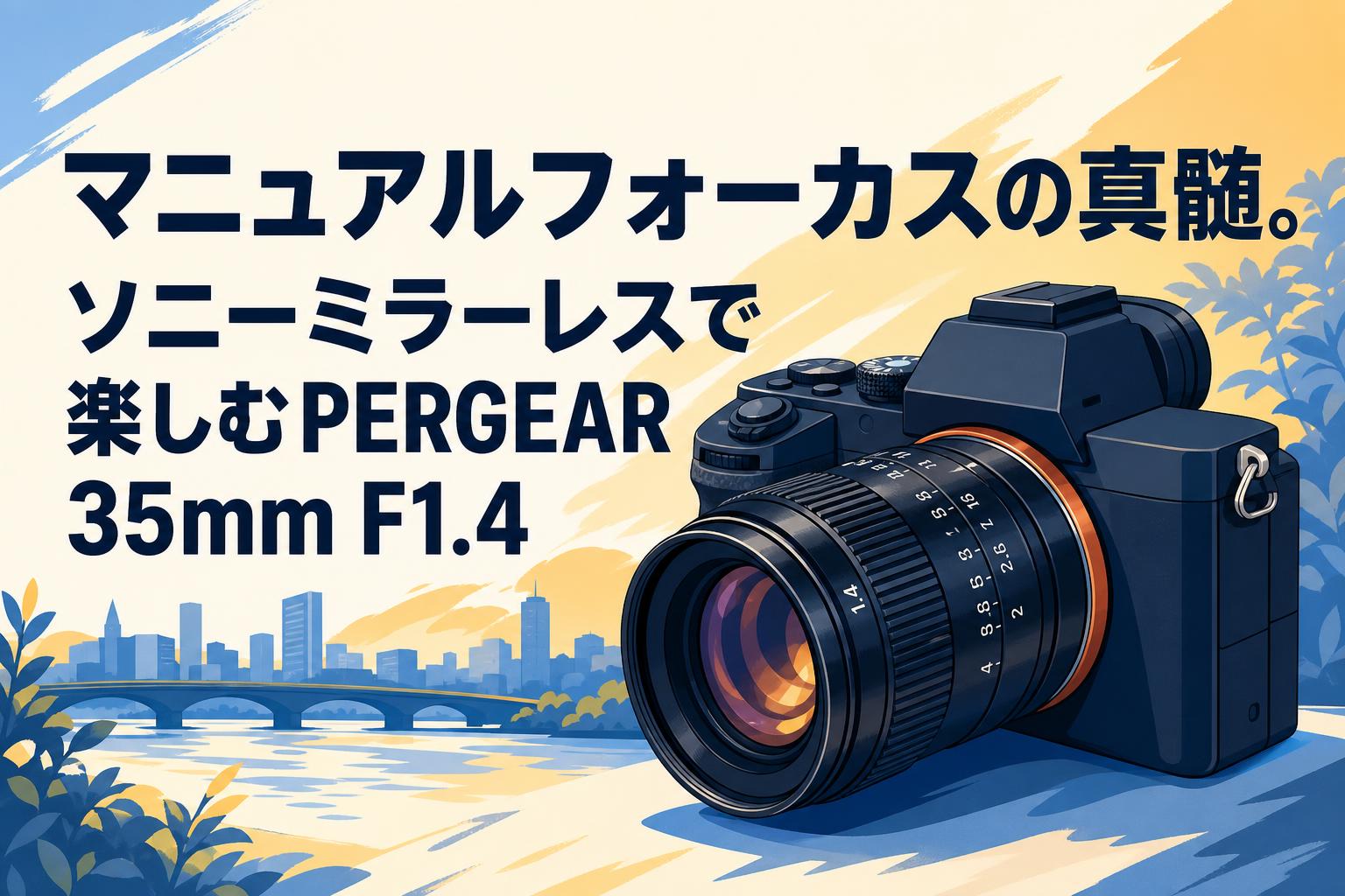 マニュアルフォーカスの真髄。ソニーミラーレスで楽しむPERGEAR 35mm