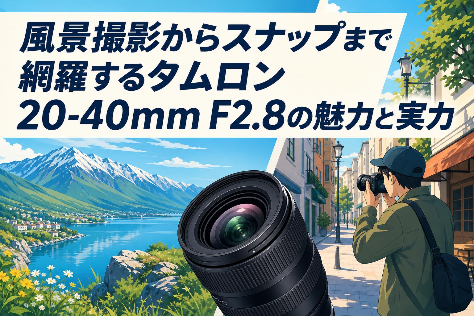 風景撮影からスナップまで網羅するタムロン 20-40mm F2.8の魅力と実力
