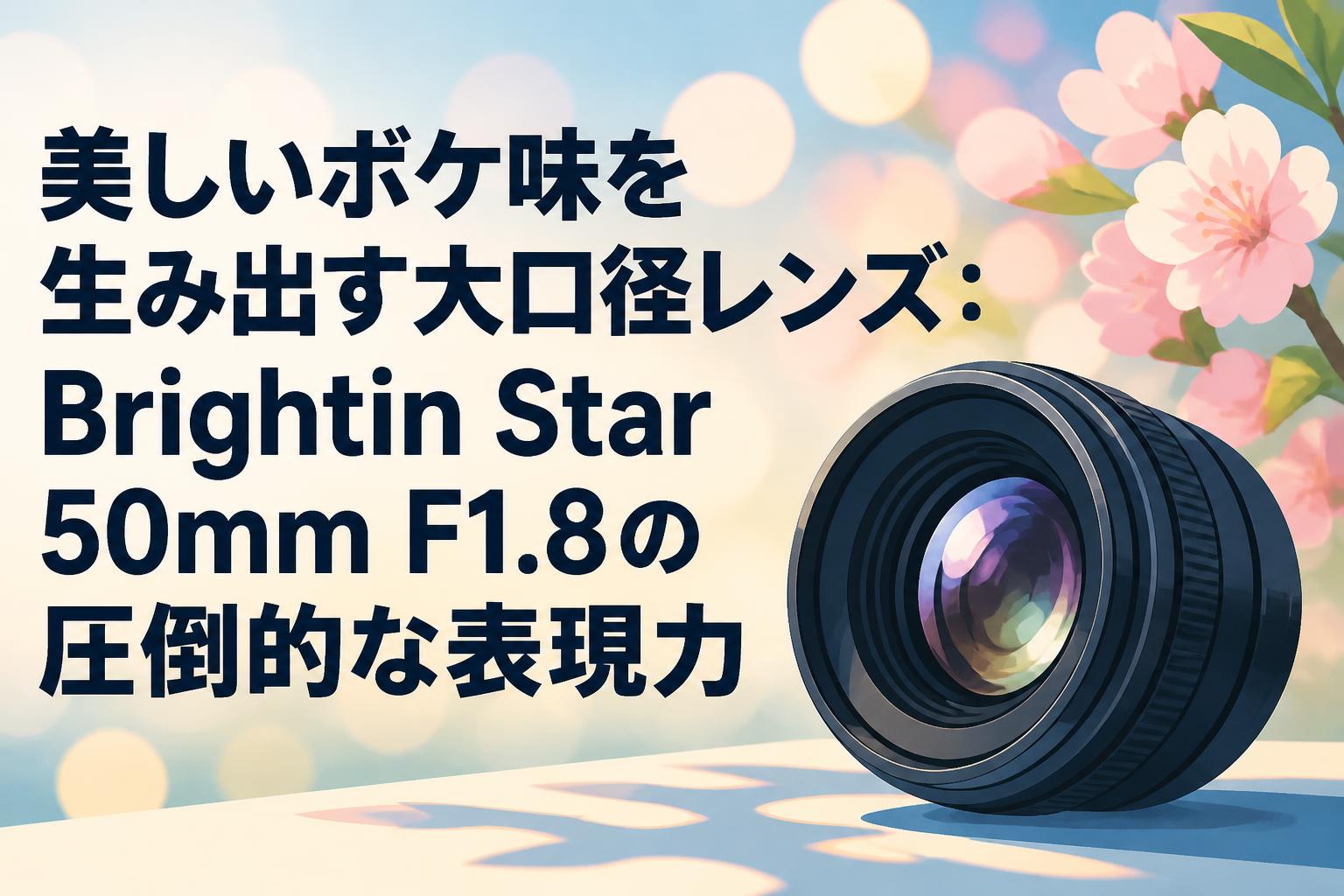 美しいボケ味を生み出す大口径レンズ：Brightin Star 50mm F1.8の圧倒