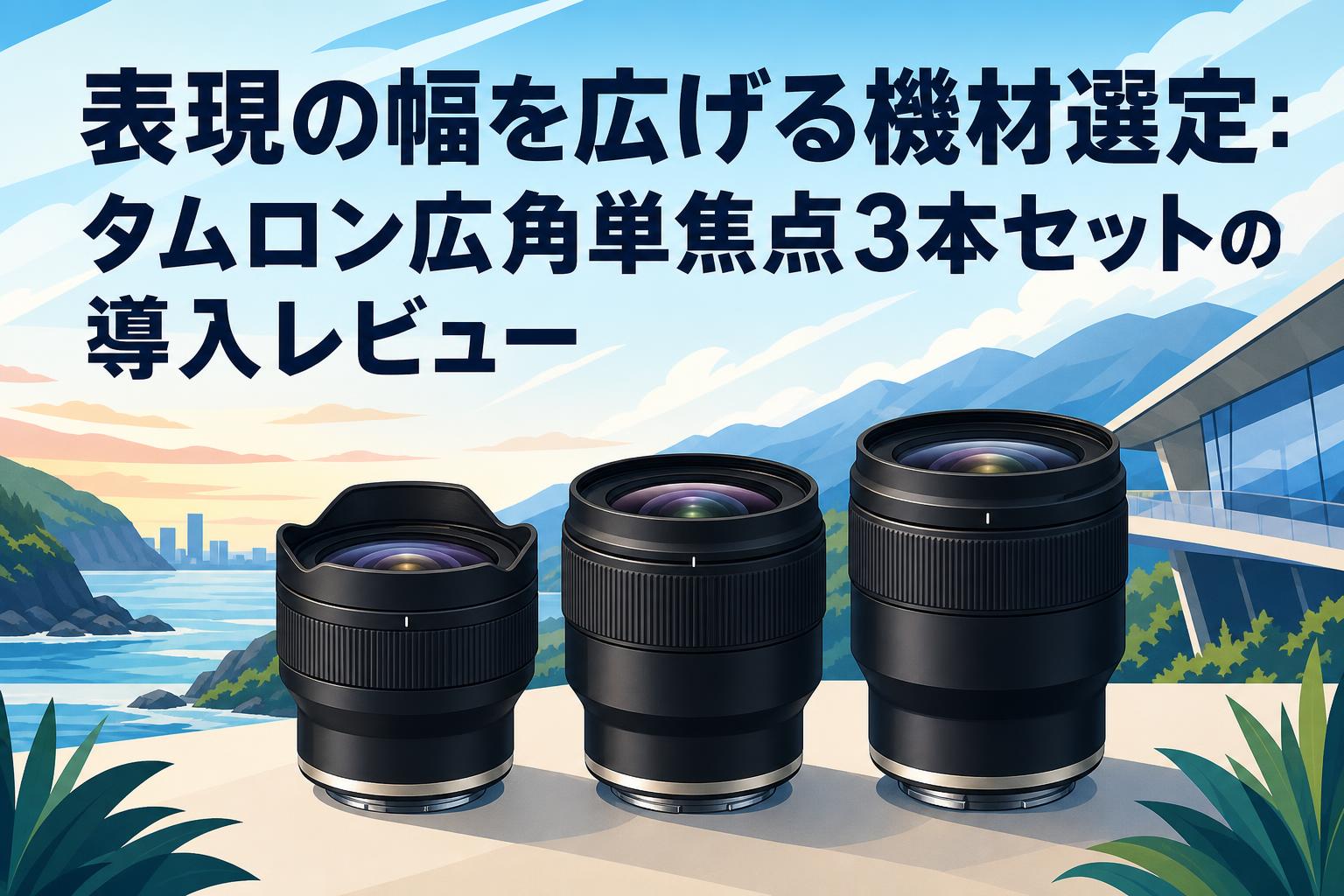 単焦点 tamron 24mm ※67mm保護フィルターつき 表現の幅を広げる機材選定：タムロン広角単焦点3本セットの導入
