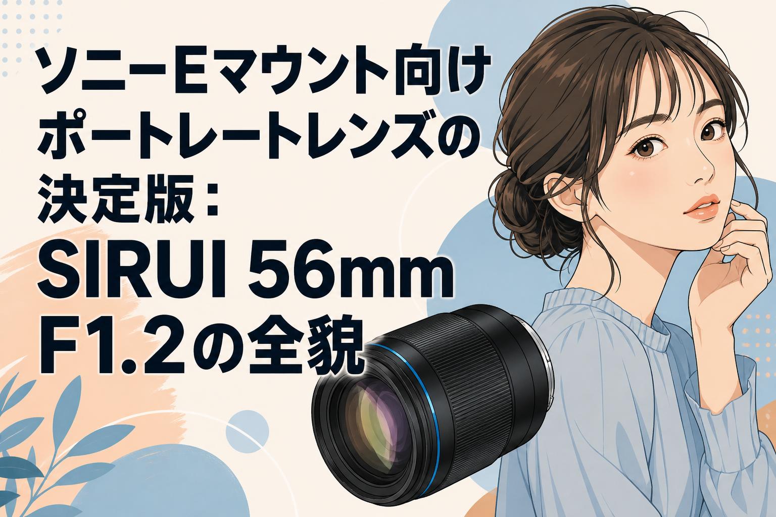 ソニーEマウント向けポートレートレンズの決定版：SIRUI 56mm F1.2の
