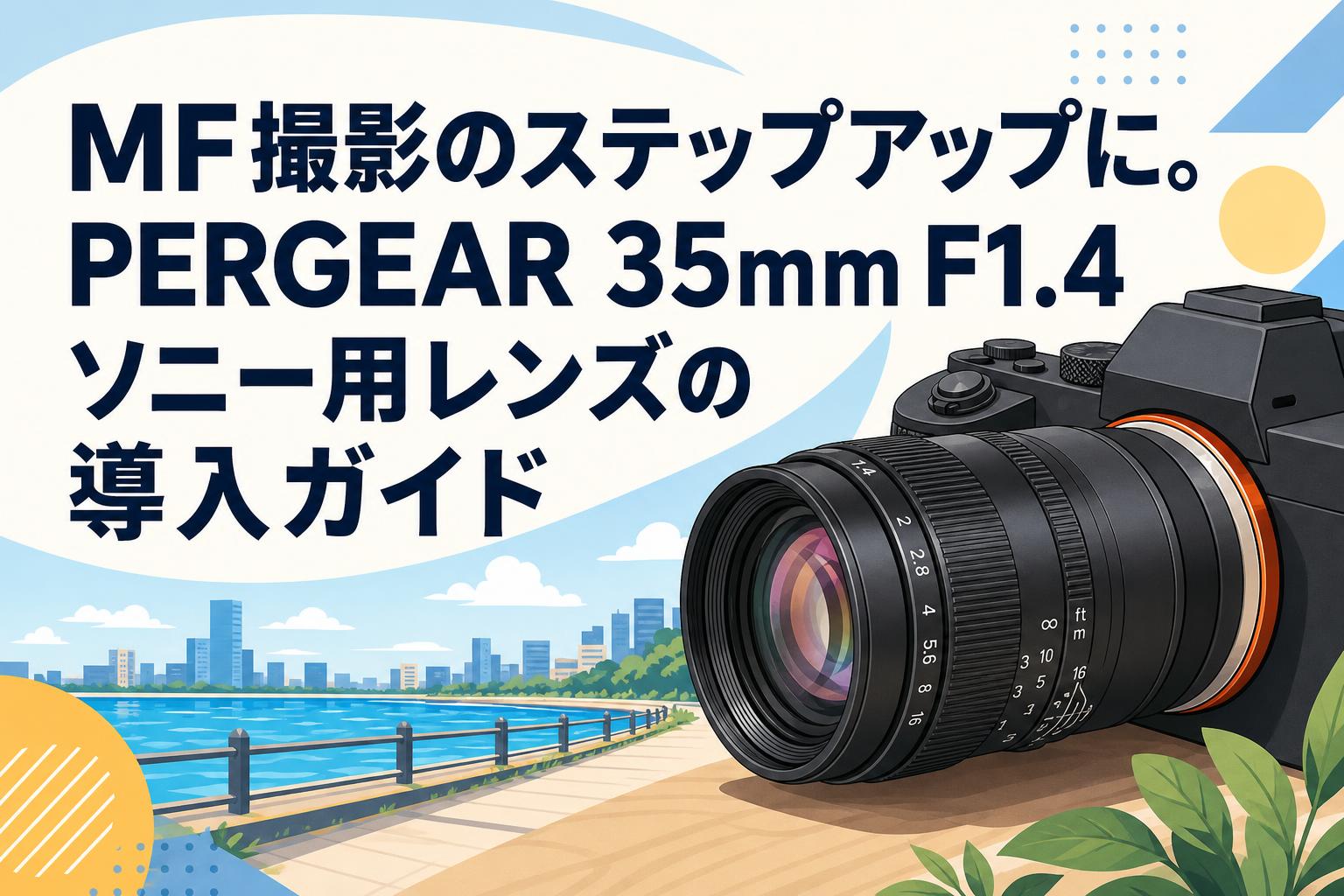 MF撮影のステップアップに。PERGEAR 35mm F1.4 ソニー用レンズの導入