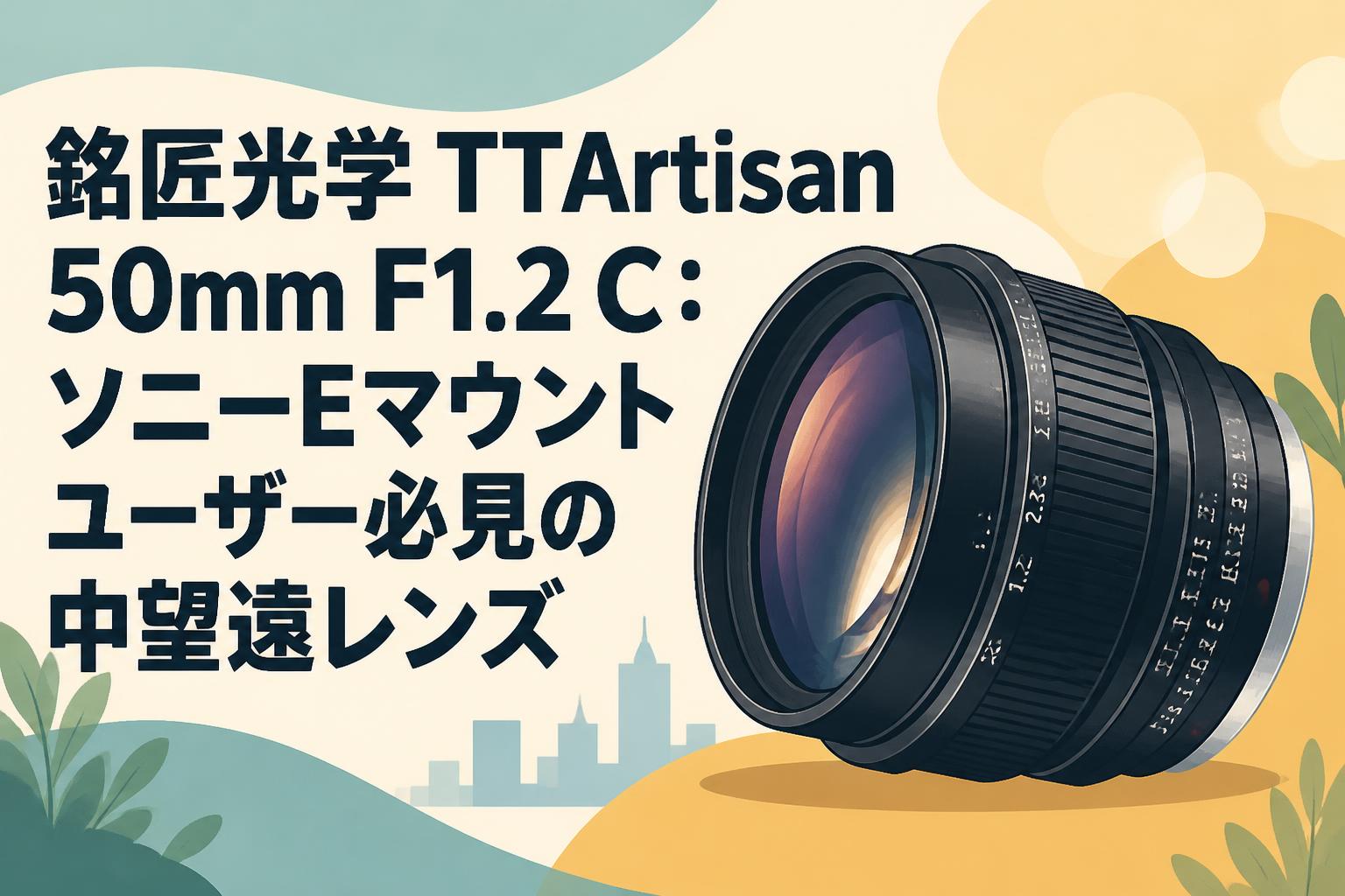 銘匠光学 TTArtisan 50mm F1.2 C：ソニーEマウントユーザー必見の中