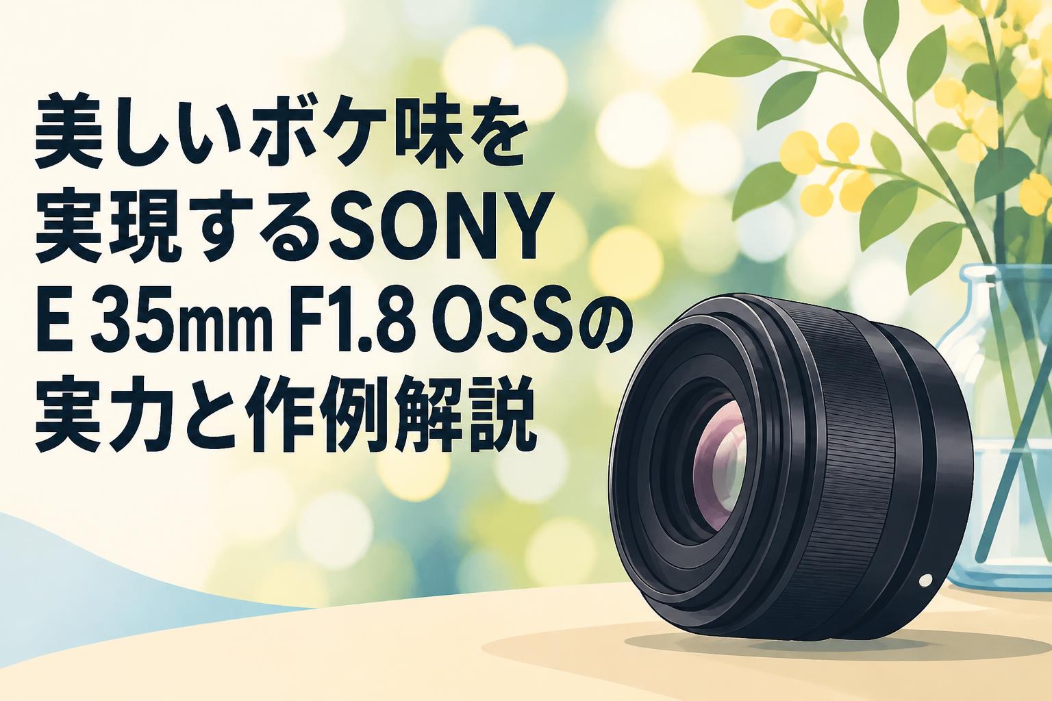 美しいボケ味を実現するSONY E 35mm F1.8 OSSの実力と作例解説 | PANDA