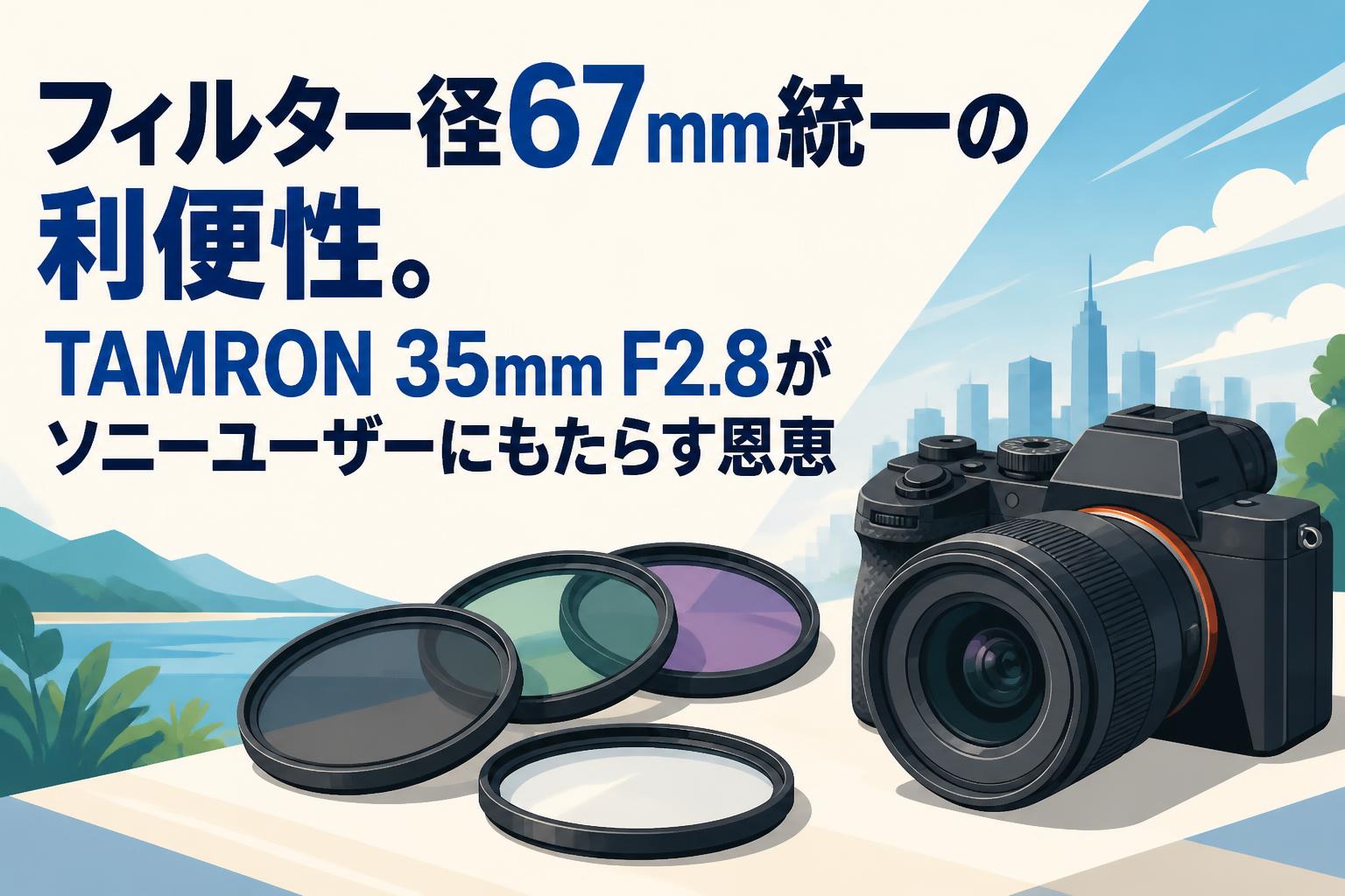 カメラ 単焦点 tamron 24mm ※67mm保護フィルターつき