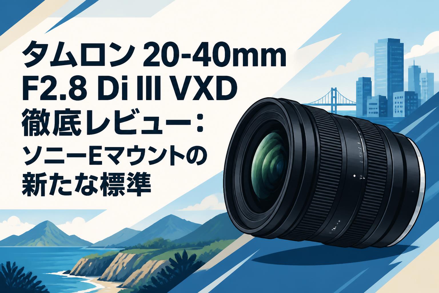 タムロン 20-40mm F2.8 Di III VXD 徹底レビュー：ソニーEマウントの