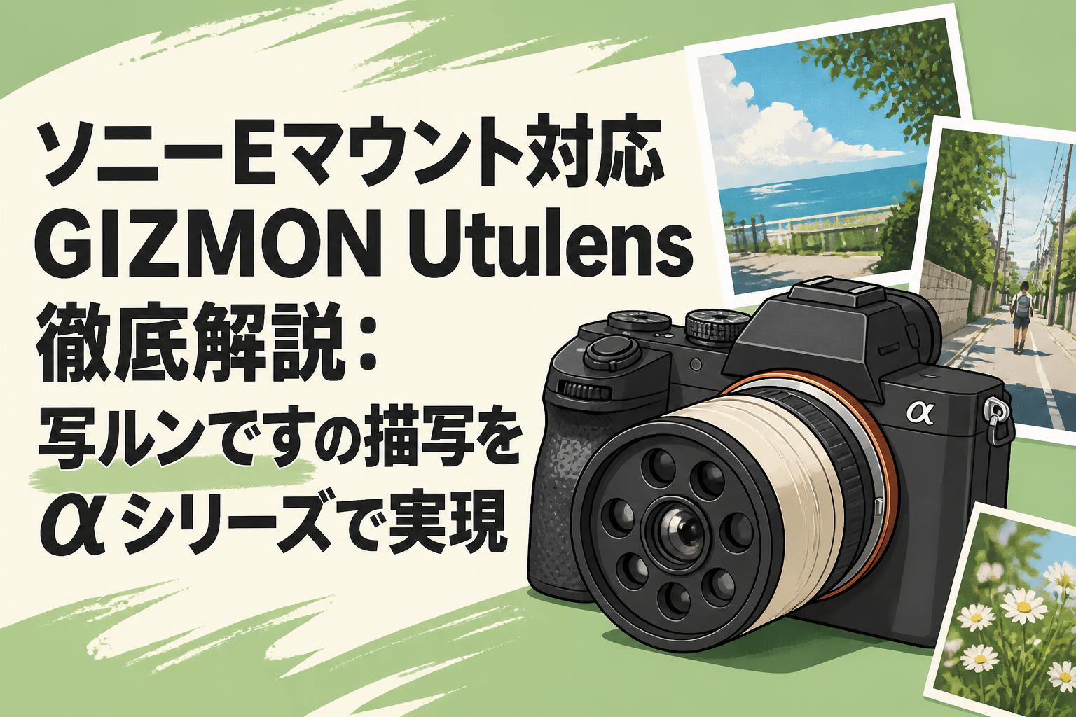 ソニーEマウント対応GIZMON Utulens徹底解説：写ルンですの描写をα