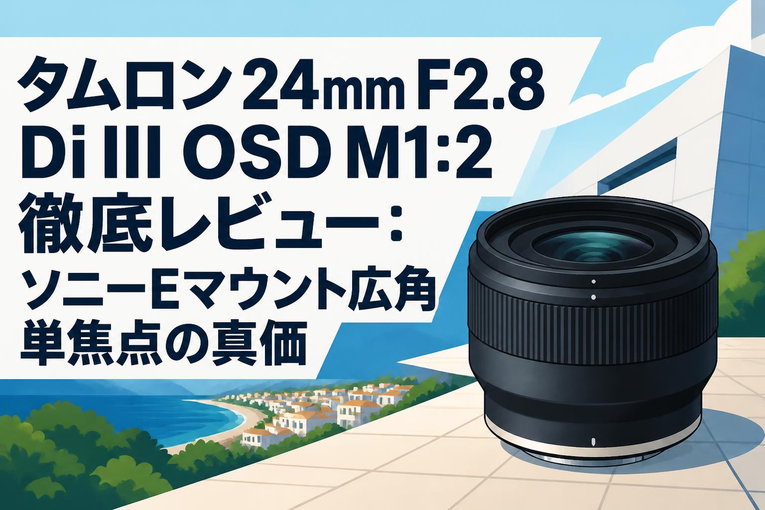 タムロン 24mm F2.8 Di III OSD M1:2 徹底レビュー：ソニーEマウント