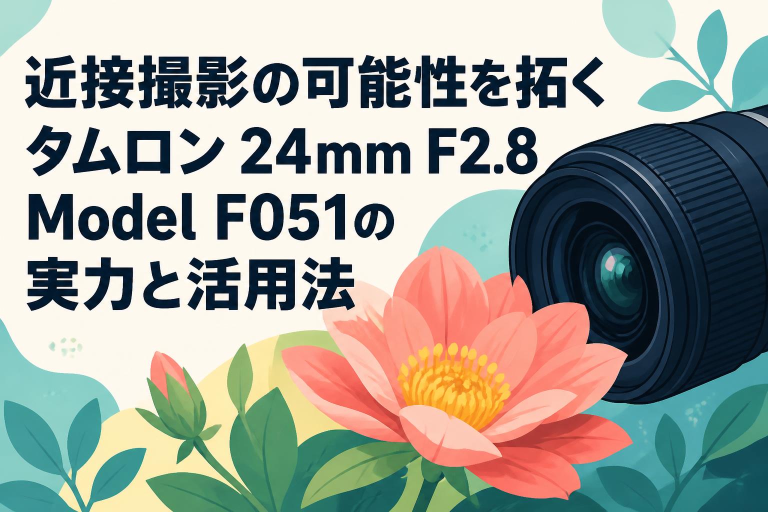 近接撮影の可能性を拓くタムロン 24mm F2.8 Model F051の実力と活用法 | PANDA TIMES（パンダタイムス）