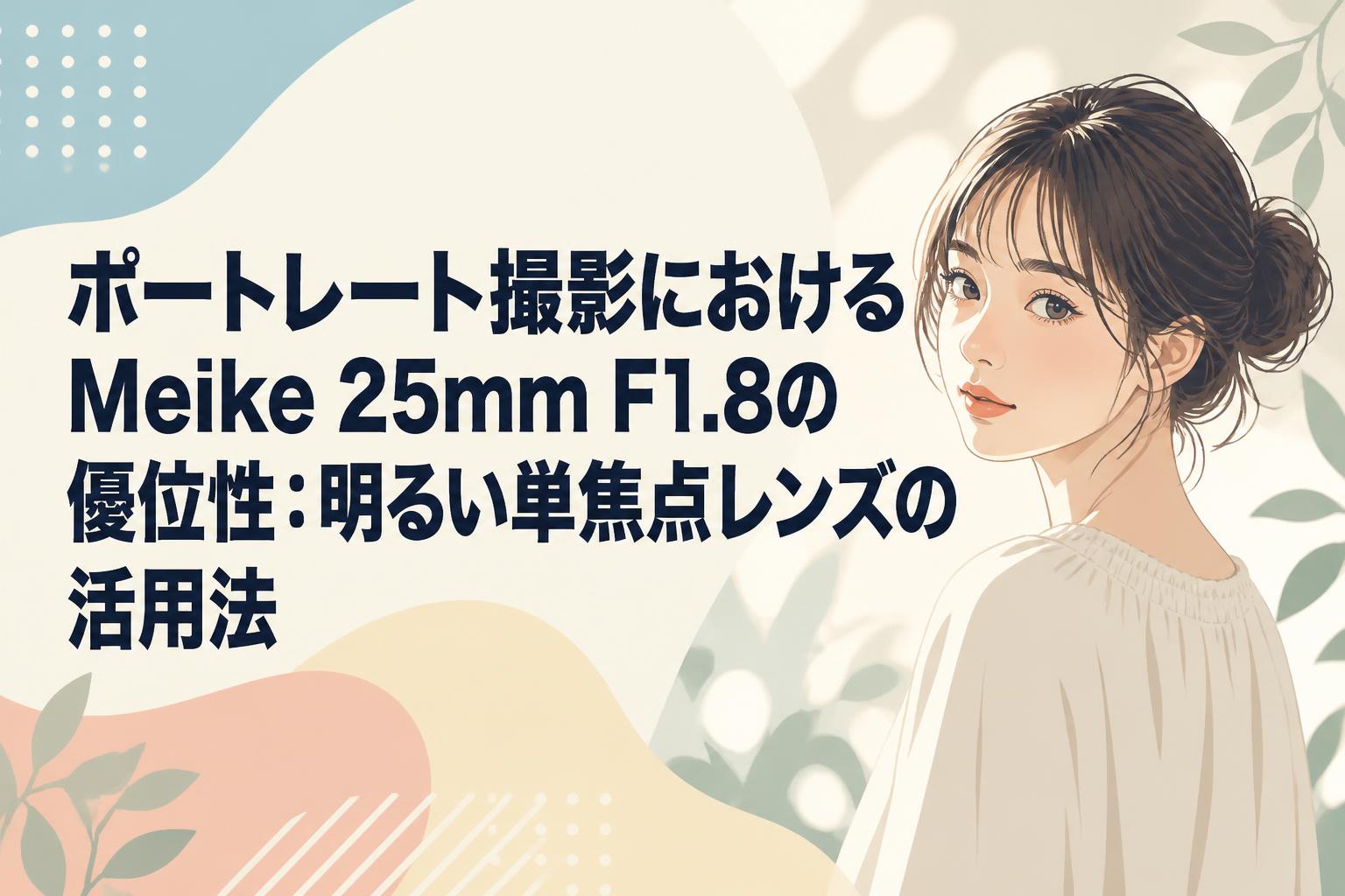 ポートレート撮影におけるMeike 25mm F1.8の優位性：明るい単焦点