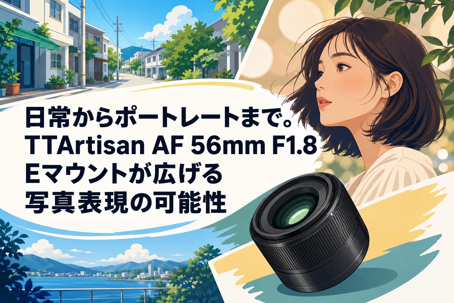 日常からポートレートまで。TTArtisan AF 56mm F1.8 Eマウントが広げる