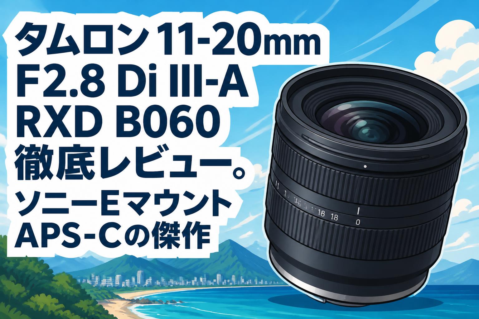 タムロン 11-20mm F2.8 Di III-A RXD B060 徹底レビュー。ソニーE