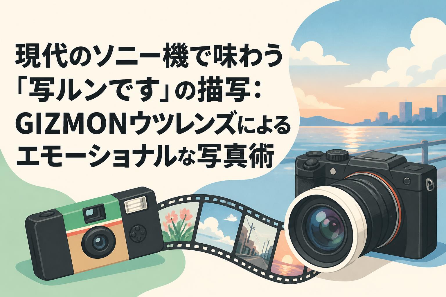 現代のソニー機で味わう「写ルンです」の描写：GIZMONウツレンズによる