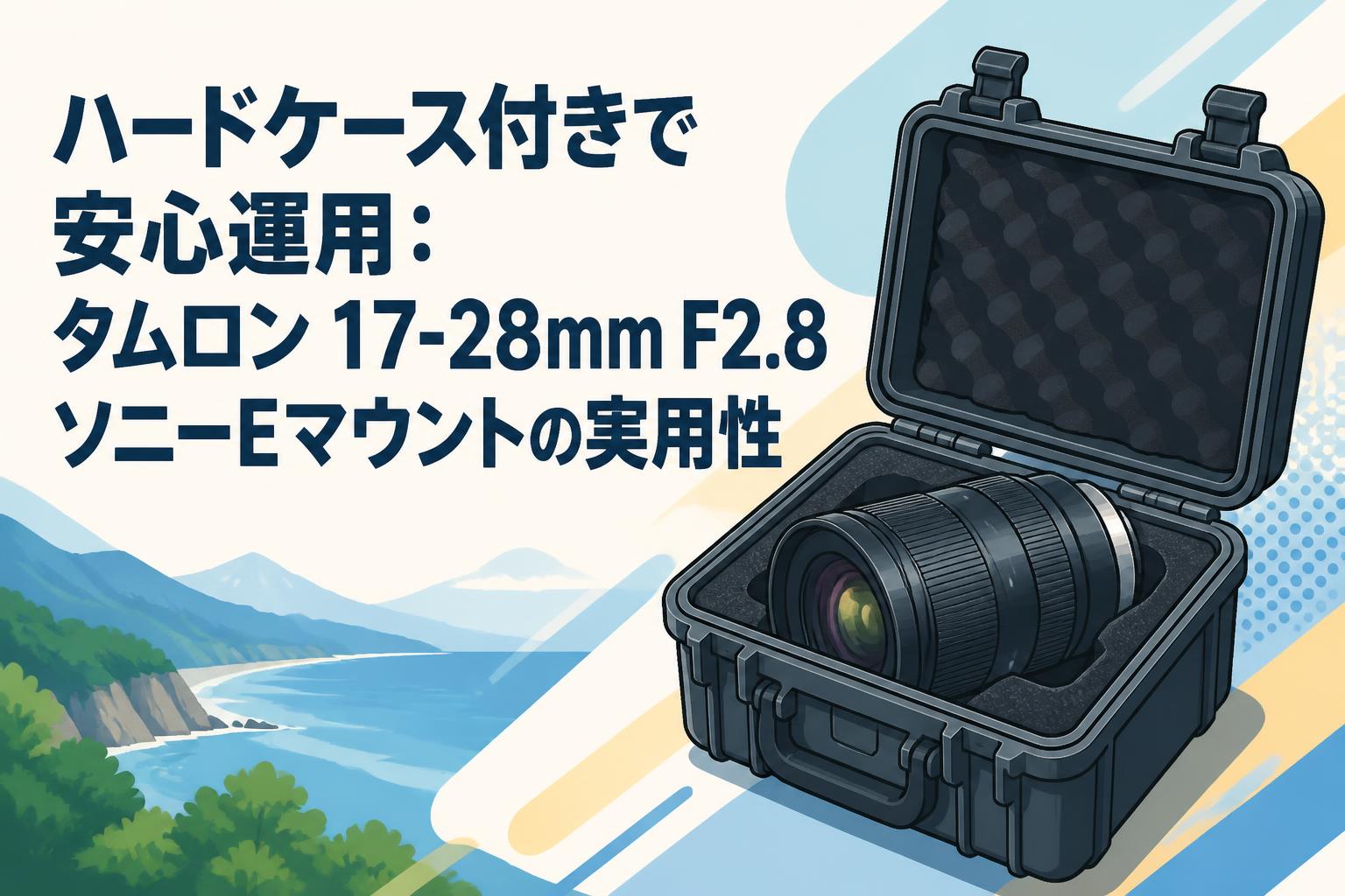 ハードケース付きで安心運用：タムロン 17-28mm F2.8 ソニーEマウント