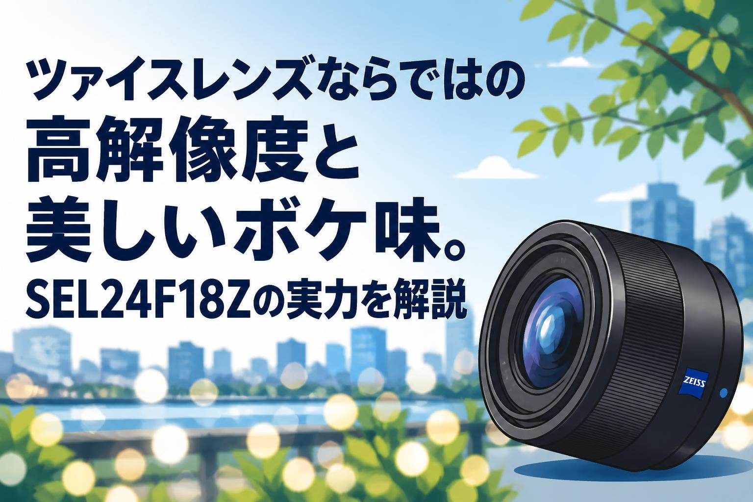 ツァイスレンズならではの高解像度と美しいボケ味。SEL24F18Zの実力を