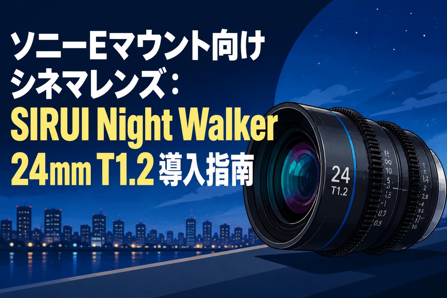 ソニーEマウント向けシネマレンズ：SIRUI Night Walker 24mm T1.2導入