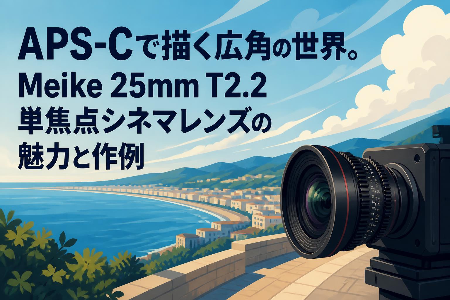 APS-Cで描く広角の世界。Meike 25mm T2.2 単焦点シネマレンズの魅力と