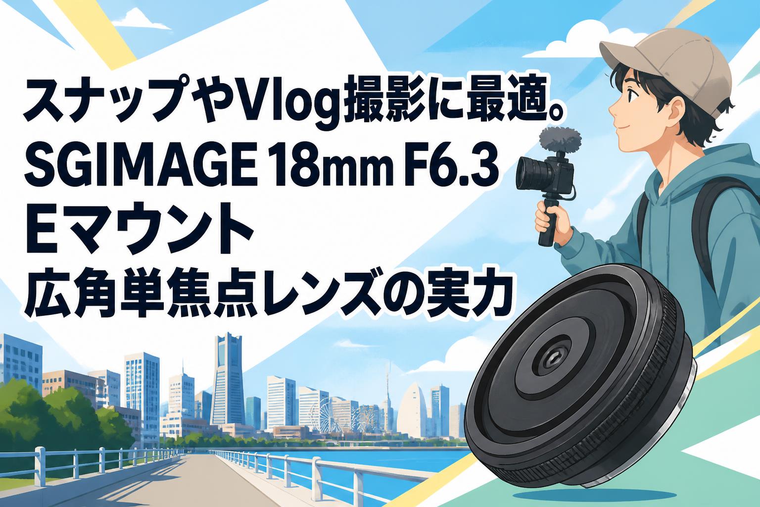 スナップやVlog撮影に最適。SGIMAGE 18mm F6.3 Eマウント広角単焦点