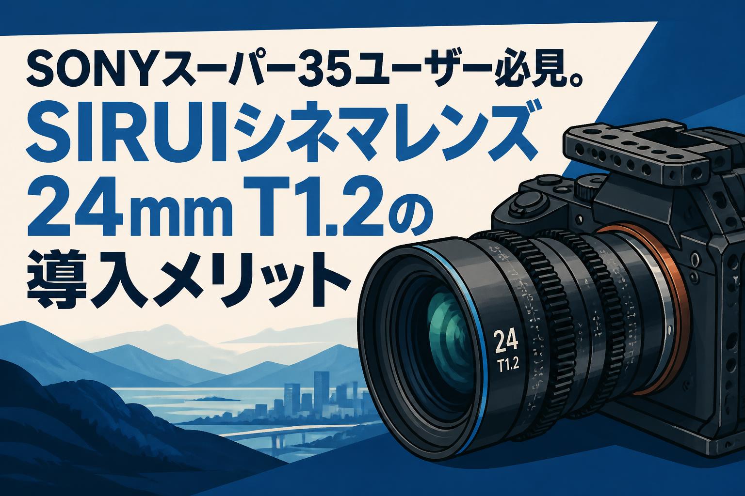SONYスーパー35ユーザー必見。SIRUIシネマレンズ24mm T1.2の導入