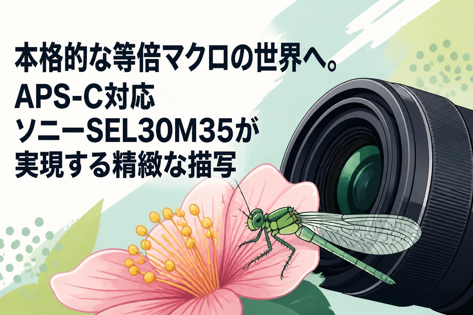 本格的な等倍マクロの世界へ。APS-C対応ソニーSEL30M35が実現する精緻
